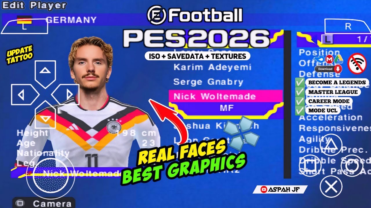 eFootball PES 2026 PPSSPP ISO Free Download For Mobile