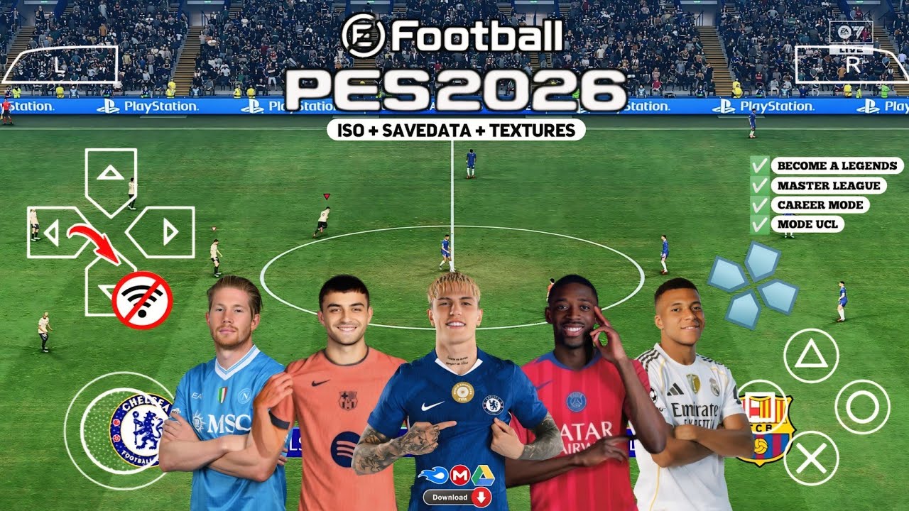 PES 2026 PPSSPP latest ISO version for low-end devices