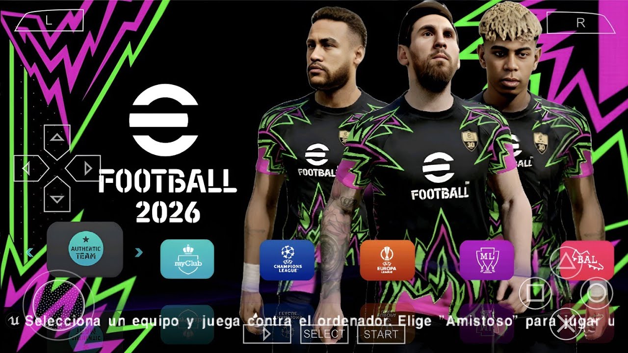 eFootball PES 2026 PPSSPP ISO NO TEXTURES & NO SAVEDATA NEW 2026 KITS