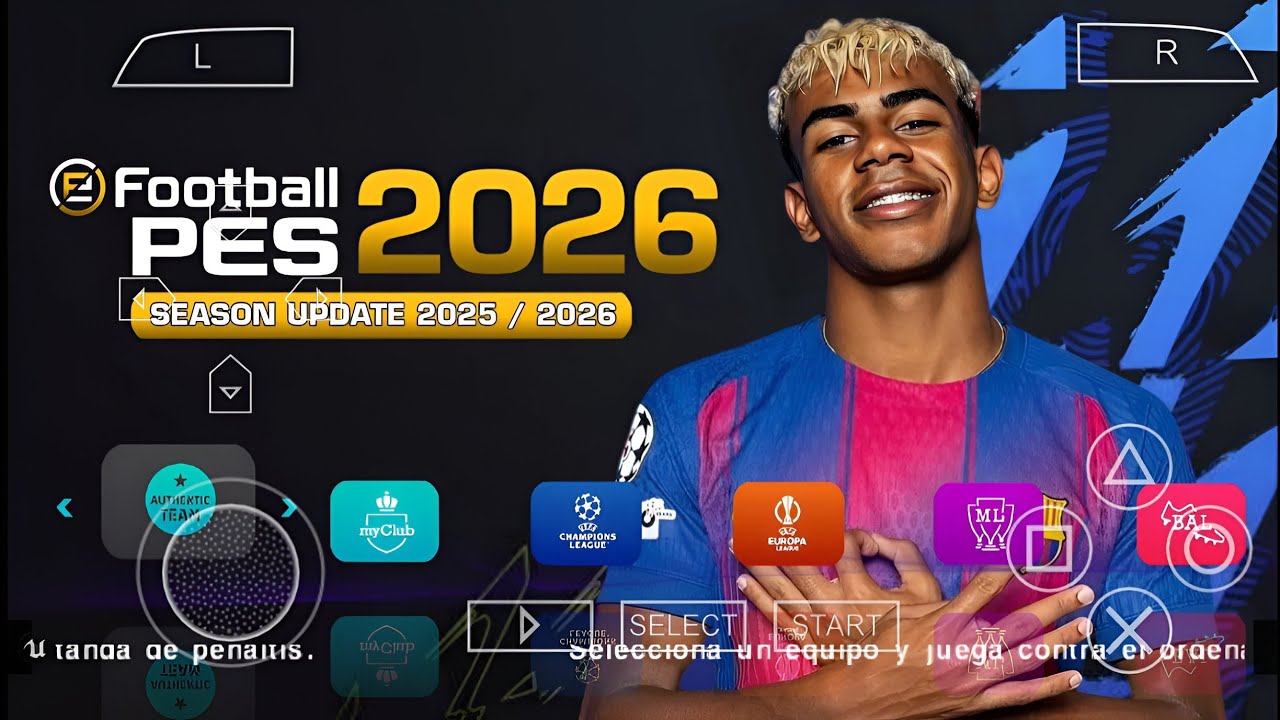 Efootball PES 2026 PPSSPP Teams Update Kits Download